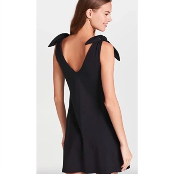 Susana Monaco Black Tie Shoulder A-Line Dress Black Size S - NWT - Picture 3 of 16